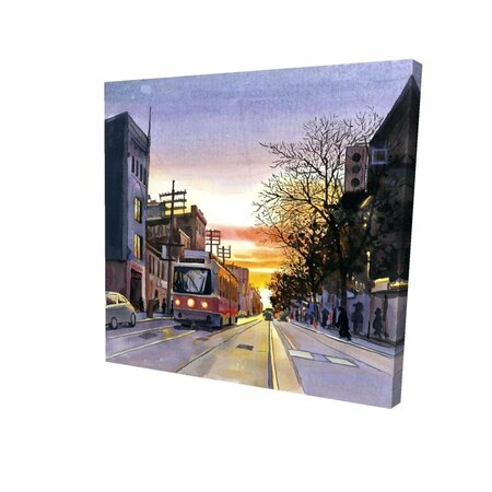 FONDO 12 x 12 in. Sunset Streetscape to Toronto-Print on Canvas FO2788269